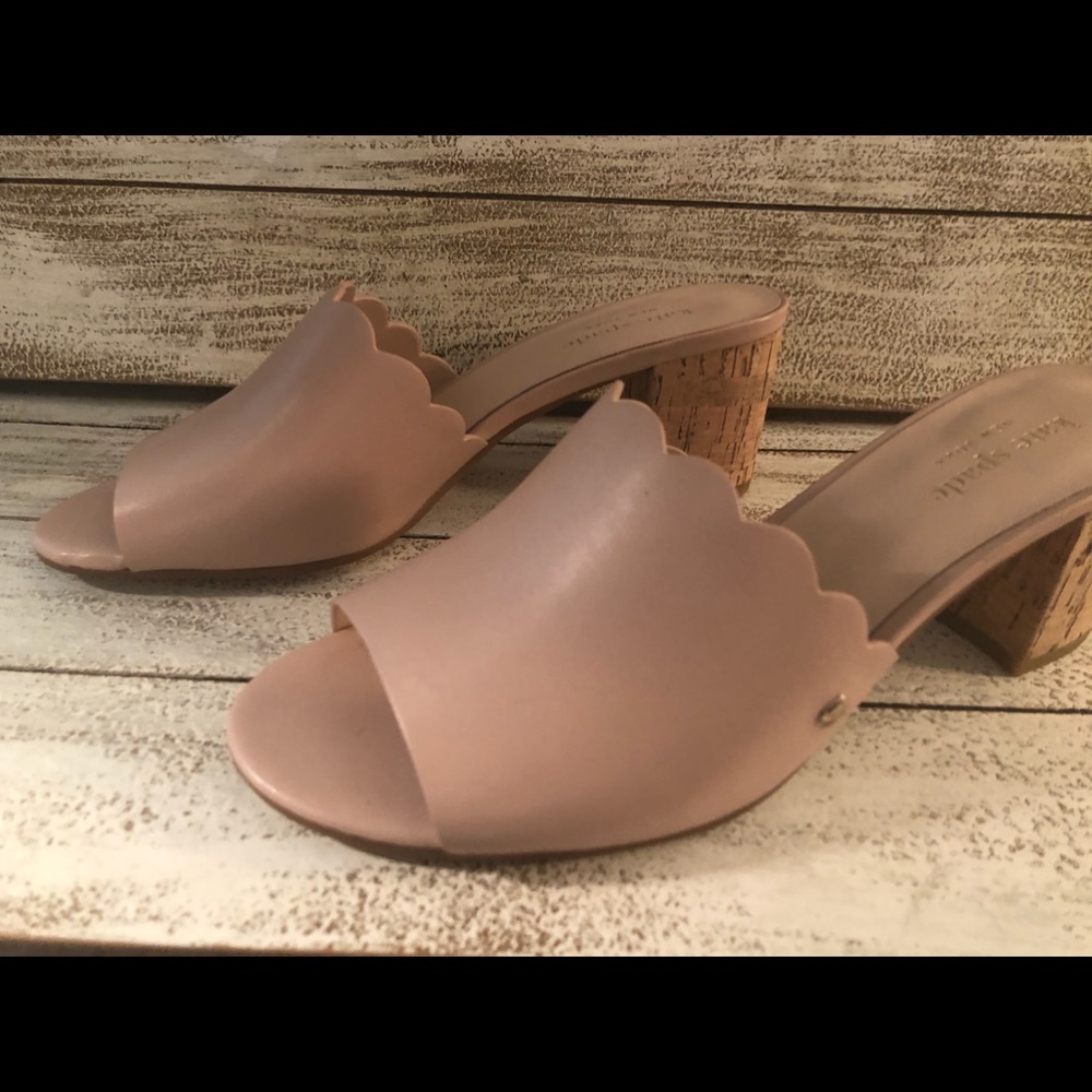 Kate Spade Mauve Cork Sandals